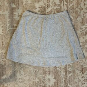 BO&TEE A-Line Mini Skort in Heather Grey
